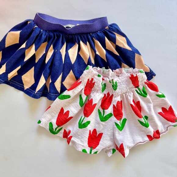 Bobo Choses Other - ZARA Tulip Print Shorts + BOBO CHOSES Skirt | 2–3Y | 2PC